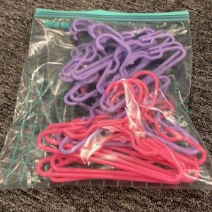 Hangers for dolls clothes.
